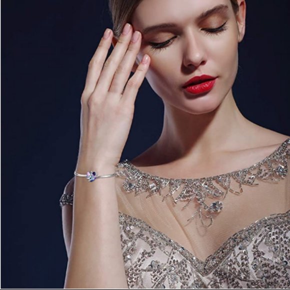 Romantic Purple Heart Bracelet - Picture 2 of 5